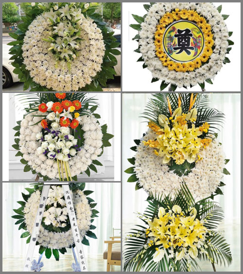 湖北襄阳市谷城县紫金镇孔溪沟村花圈速递